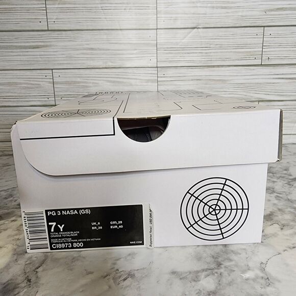 Nike Paul George PG 3 NASA GS Size 7Y CI8973-800 Gently Used Hang Tag not inc - Picture 9 of 9